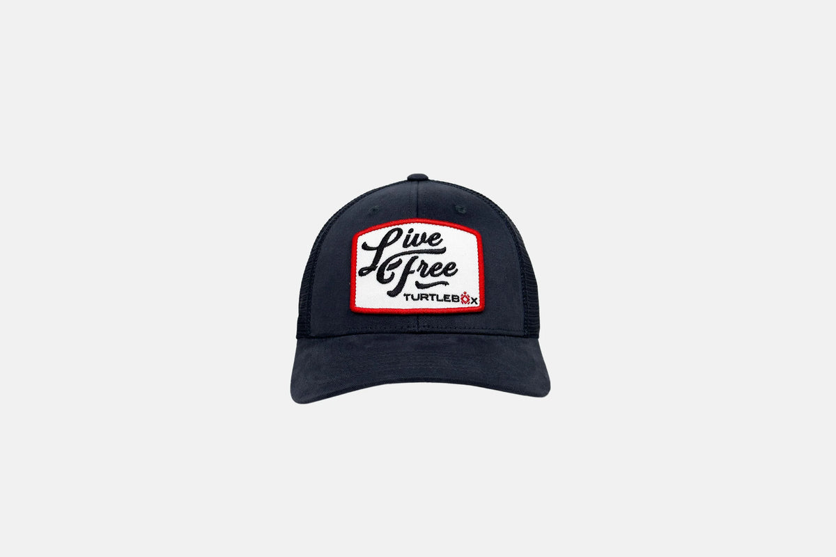 Live Free Patch Blue Hat